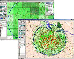 GIS（地図情報システム）イメージ